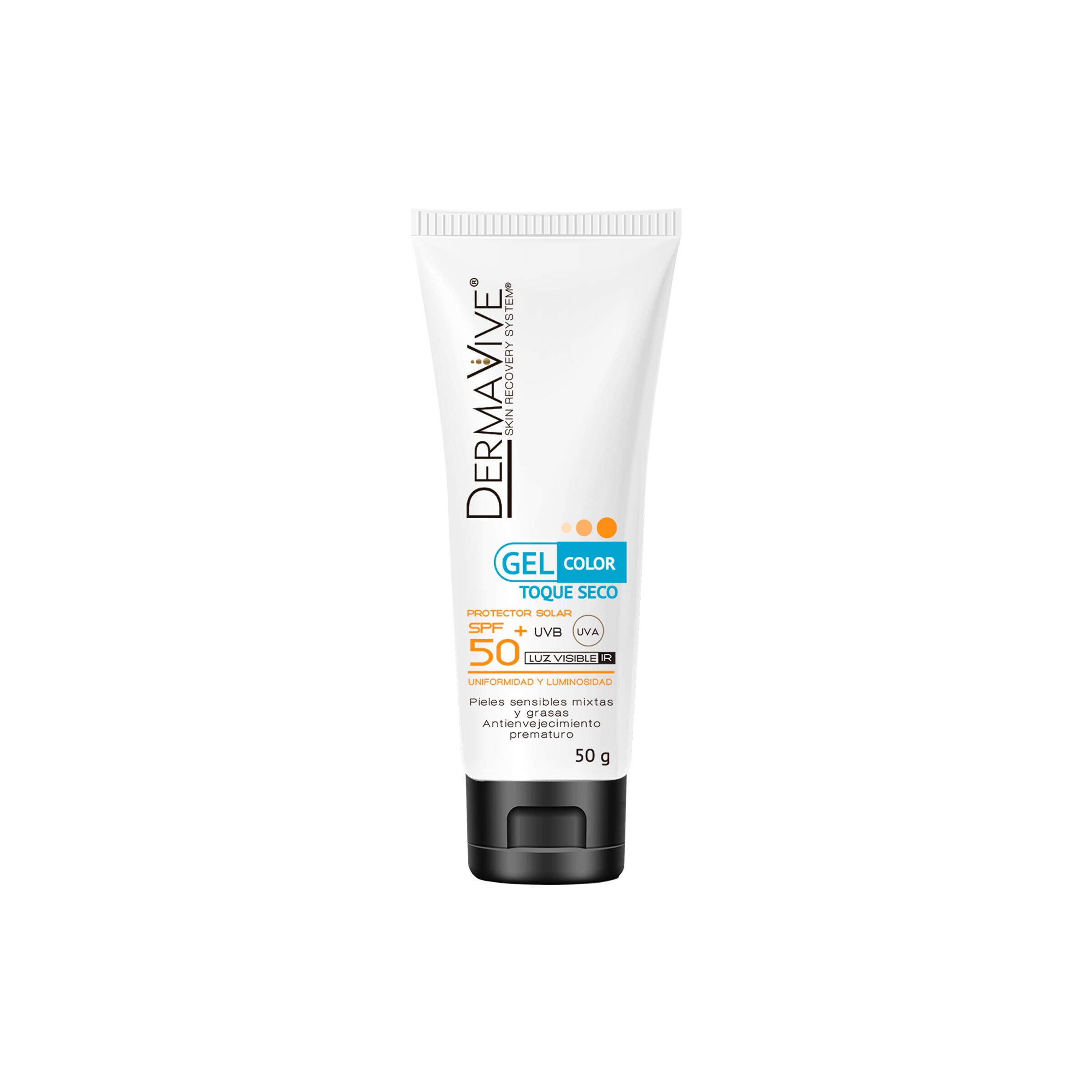 DERMAVIVE PROTECTOR SOLAR SPF50+ GEL COLOR 1 DERMAVIVE PROTECTOR SOLAR SPF50+ GEL COLOR